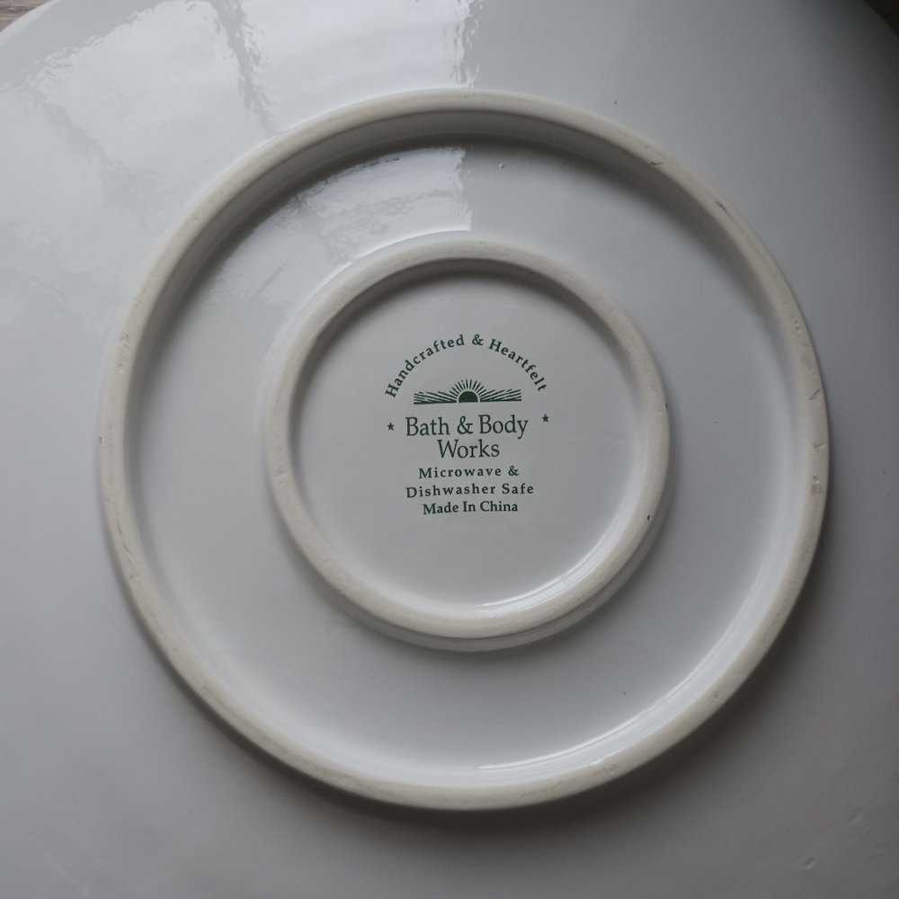 🌷 Bath & Bodyworks Large Ceramic Serving Plate / Platter - Picture 11 of 11
